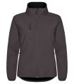 Dames Softshell Jas Clique Classic 0200915 donker grijs